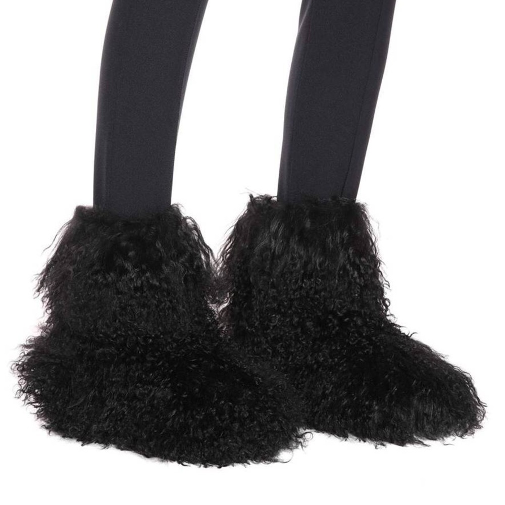 Black Ugg Boots Fluff Momma Mongolian 5